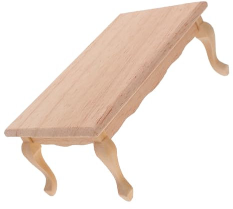 HEMOTON Mini-teetischmodell Realistische Holzsimulation Miniatur-puppenhausmöbel Im Maßstab 112 Dekoratives Ornament Für Die Inneneinrichtung