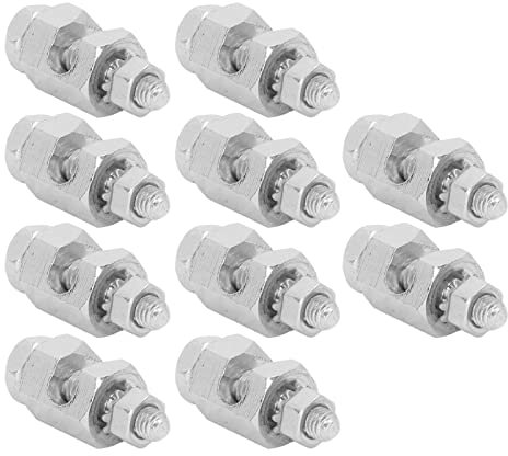 10PCS Blitzschutz Kabel Klemme Externe Hex Kupfer Erdung Schutz Kabel Clip für PV Modul Professionelle Zubehör