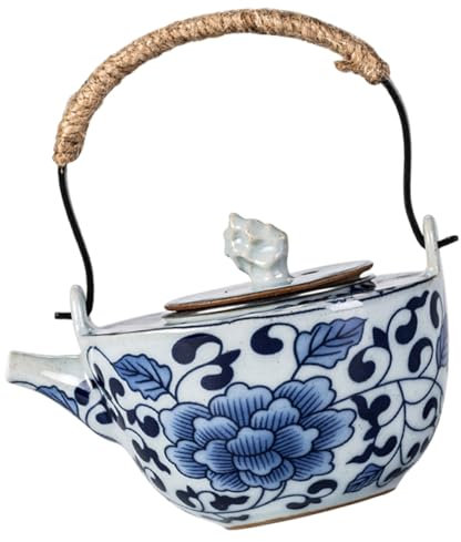 Mikinona Keramik-teekessel Im Vintage-Stil Für Tee Klassisches Design Für Zuhause Und Büro Mit Teesieb Praktisch Und Langlebig