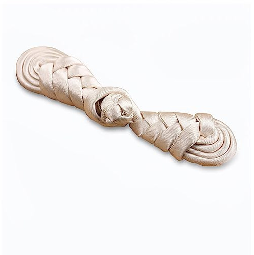 Anevous 10 Stück chinesische Knoten Froschknöpfe, Verschluss Nähknöpfe, Nähverschlüsse Befestigung, Cheongsam Knöpfe für Pullover, Umhang, Mäntel, Strickjacke und Kostüme,Beige