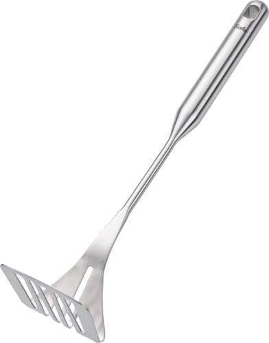 Fissler Essential/Edelstahl-Kartoffelstampfer (34 cm) Hand-Stampfer, für Knollen und Gemüse,mit Aufhänge -Öse -Spülmaschinen-geeignet