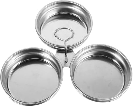 Cabilock Stainless Steel Poached Egg Maker Pan Multi-Functional Egg Boiling Mold Round Poacher Tray Kitchen Tool 7 Inch