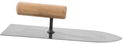SHINEOFI Edelstahl Trockenbau Spachtel mit Holzgriff Handliche Glättkelle für Gipskartonplatten Leichtes Putzwerkzeug für Wand und Beton Tragbar für Heimwerker