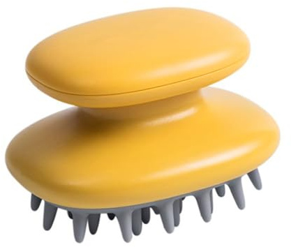 ERINGOGO Handlicher Silikon Shampoo Massagekamm für Kopfhautreinigung und Haarstyling Tragbarer Kopfhautmassagekamm für Zuhause Juckende und Trockene Kopfhaut Entgiftend Langlebig und