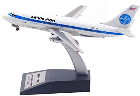 JIAYUNEU 1 200 Scale Aircraft Model Alloy Pan Am For Boeing B737-200 N70723 Favorite Airplane Models Miniature Hobby Playset