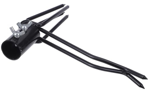 Alasum Tête de Rechange en Alliage D'aluminium pour Désherbeur Manuel Debout, Outil à Griffes 4 Dents, Diamètre D'installation 2,8 Cm, Accessoire Robuste Compatible pour Jardinage