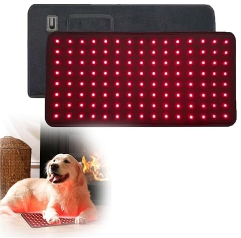 Coussin Lumineux Rouge For Chiens Et Chats, Ceinture Lumineuse Rouge For Animaux De Compagnie For Soulager Les Douleurs Musculaires, Dispositif Portable LED 120 Pièces