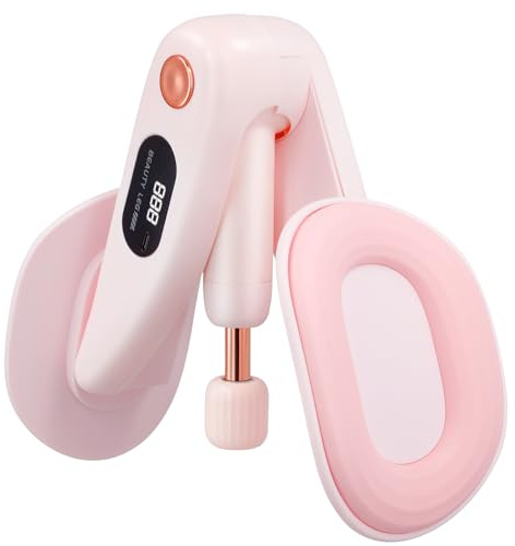 Esercitatore per pavimento pelvico multifunzionale con contatore elettronico, resistenza regolabile 7-15kg, allenatore per cosce per uomo e donna, attrezzatura fitness compatta per casa e ufficio