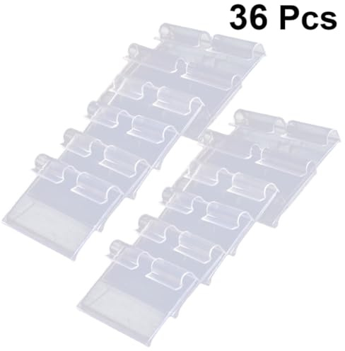 VALICLUD 36 Stück Pvc Preisschilder 4,2 X 8cm Praktische Etikettenhalter zum Aufstecken für Einkaufszentren und Einzelhandelsgeschäfte