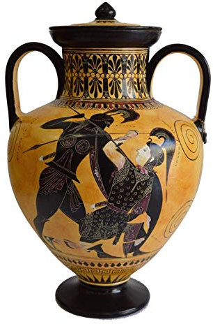 Vaso Anfora di Achille e Penthesileia - Exekias British Museum - God Dionysos
