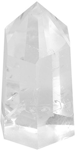 mookaitedecor Cristal de Roche Colonne Cristal Naturelle Pierre Baguette Point,Pierre Guerison pour Méditation Décoration