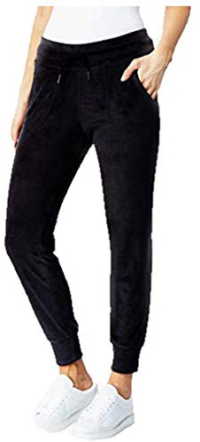 32 DEGREES Ladies' Velour Jogger (M, Black)