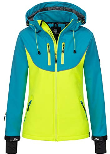 Rock Creek Softshelljacke Damen Outdoor Windbreaker D-442 | Wasserabweisende Übergangsbekleidung, funktionale Wanderjacke für Frauen, Camping, Freizeit und wechselhaftes Wetter