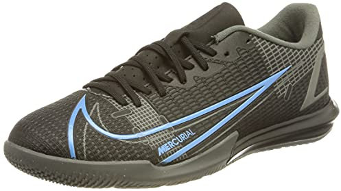 Nike Unisex Vapor 14 Academy IC Fußballschuhe, Black/Black-Iron Grey, 45 EU