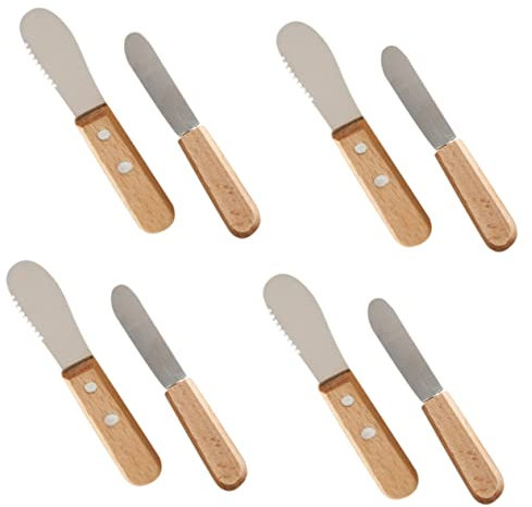 VILLFUL 4ensembles Set De Couteaux à Fromage Portable Spatule à Fromage Et Épandeur De Confiture Outils De Boulangerie Pour Découper Et Étaler Beurre Confitures