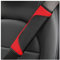 JNNJ 2Pcs Almohadillas para Cinturón de Seguridad de Coche, Protector de Hombro para Cinturón de Seguridad Extraíble, Hombreras de Cuero para Cinturón de Seguridad para Adultos y Niños(Rojo)