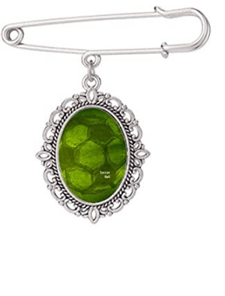 Generisch Grüne Brosche für Kleid, Hemd, Schal, Clips, M