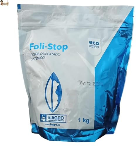 BricoLoco.com Quelato de cobre para plantas. ¡¡¡ 1 Kg. !!! Cobre quelado corrector de carencias o deficiencia de cobre. Sistémico para agricultura ecológica. Huerto, jardín, frutales, olivo (1)