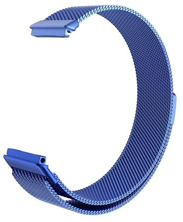 KanaAt LKQASD Magnetisches Armband Kompatibel mit Band 7 Smart-Armband aus Edelstahl Ersatzarmband Kompatibel mit Band 7 Metallarmband(Blue)