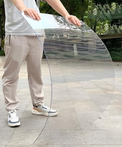 NEPHRA Policarbonato Placas Transparente, Tejados de Plastico Exterior, Plancha Plastico Rigido para Invernaderos, Techos, Cocheras, Jardin, Solarios, Terraza, Techo Exterior Lluvia (Size : 1.56x1m)