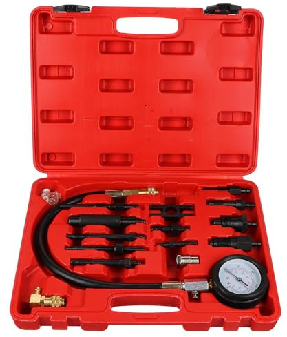 SIXTOL Engine Tester 23 Kit testeur de compression pour moteurs diesel | Manomètre de pression 70 bar Testeur de compression