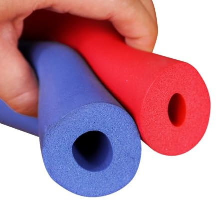 Rot,Blau Isolierrohr Schlauch Rohrisolierung ID 10/13/16/20/25/34/43 mm Rohrdämmung Isolierrohr Witterungsbeständig Heizungsrohr Isolierung(Blau,43mmx20mm)