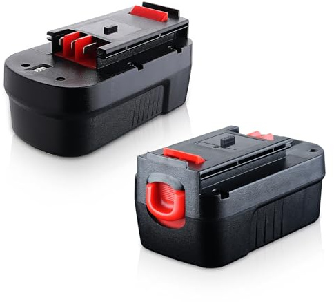 HPB18 18V 4.8Ah NI-MH Replacement for Black and Decker 18V Battery Compatible with B&D Battery Tools HPB18 BA18 A1718 A18NH A18E 244760-00 Batteries (2 PACK)