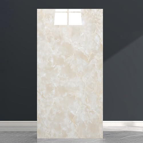Deckenpaneele Deckenplatten Marmor Look Wall Cladding, 5 10 20 30 40 50 60 Stück 30x60cm PVC Stick An Der Decke Abdecken Fliesen Alternative Für Cover Bad Walls, Wandplatten Glänzend(Style D,45 Pcs)