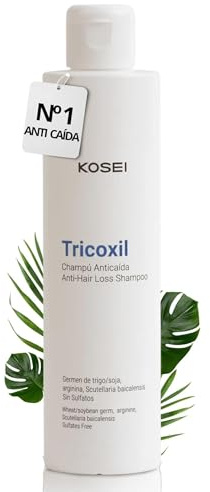 TRICOXIL Champú Anticaída | Champu Anticaida Mujer y Hombre | Con Extracto Vegetal sin Sulfatos | Aumenta la Densidad Capilar