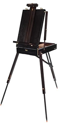 ABBNIA Caballete de Madera Pesada de 178 cm de Alto para Pintar, Caballete de Suelo con Estructura en A, Caballete Plegable portátil, trípode para Artistas.