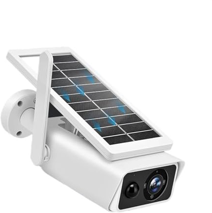Trådlösa säkerhetskameror utomhus 4MP solkamera utomhus 100° vid sikt Säkerhetsskydd Trådlös övervakning Bullet Cams PIR-detektion IR natt(4MP Cam Add Battery)