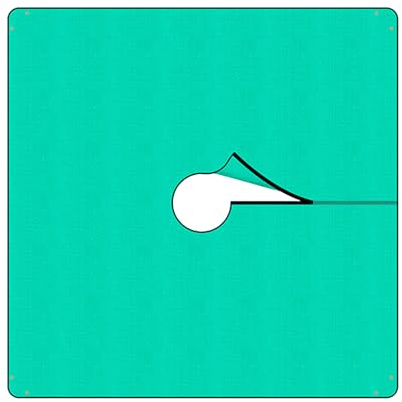 Sucritude Teli Per Paesaggio Per Rifinitura,Copertura per Terreno da Giardino | Copertura Impermeabile Resistente 200 X 200 Cm Teli Barriera Per Aiuole Controllo Fiori Giardinaggio Vialetti Esterno