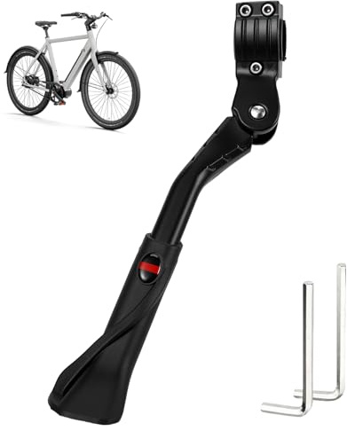 Zorplex Verstellbarer Fahrradständer 24–29 Zoll, Stabiler Aluminium Seitenständer mit Rutschfester Basis, Schnellmontage, Rostfrei, Universell geeignet für MTB, Rennrad, Citybike und E-Bike (Upgrade)