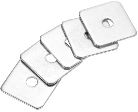 QUARKZMAN 5Pcs Rondelle Supporto Piastra Quadrata M6x30x2mm Acciaio Inox 304 Rondelle Piastra Quadrata Spessore Piastra Distanziale Guarnizione Per Hardware Fissaggio