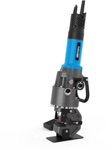 Zoienu Electric Hydraulic Punching Machine for Angle Steel, Channel Steel, Stainless Steel, and Angle Iron; Small Handheld Punching and Opening Tool. (Channel Steel 4)