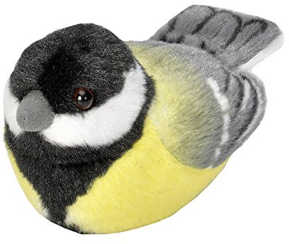 Wild Republic 19485 13-16 cm Great Tit with Real Bird Calls plyschleksak