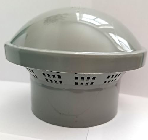 Capricorntm Bénitier de vent – 110 mm – Cap – Terre Stack- Coque – Grill – grille Cage – Chapeau de pluie 10,2 cm Version 2