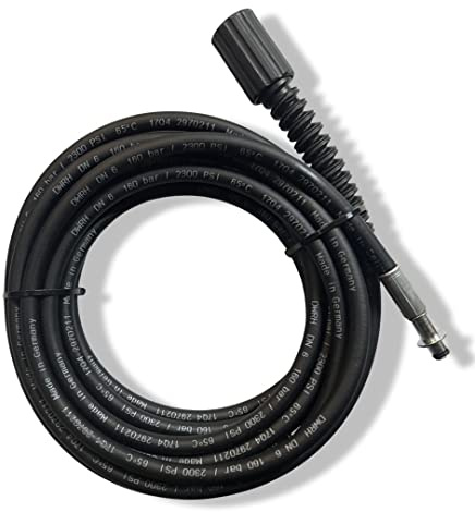 M&M Smartek Hochdruckschlauch 8m für Kärcher K2-K7, Swivel M22 | Swivel-Anschluss vermindert Verdrehen; Stecknippel und M22x1,5 Innengewinde sorgen für eine sichere Verbindung am Gerät.