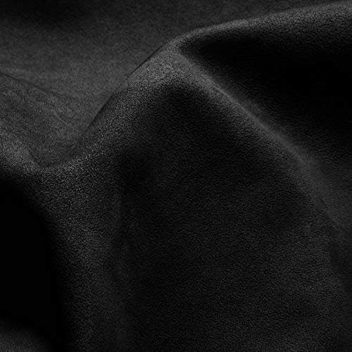 SA ROCA® 39,41 EUR/m² Selbstklebender Mikrofaserstoff I Premium Autofolie für hochwertige Wildlederoptik im Auto Innenraum I Folie für samtige Veloursleder-Optik - Schwarz I 50 x 152cm