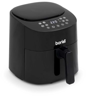 Baridi 3.5L Low Fat Air Fryer with Digital Rapid Air Oil Free Circulation System, 1300W, 8 Presets - DH60