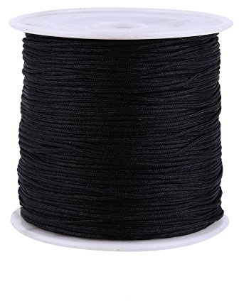 HEEPDD Corda a Coda di Topo, Cordoncino per creazione di Gioielli da 100 m, Cordoncino con Nodo Cinese per la creazione di Gioielli con Perline di Nodi Cinesi