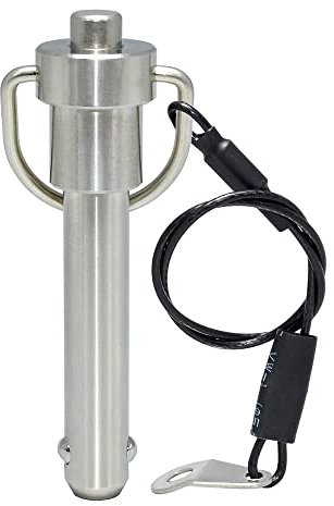 AUZHU- PLN- Metrik-Edelstahl-Kugelsperrbolzen Steckbolzen Positionierstifte Federstifte Schnellverschlussstifte mit Druckknopf Indexierstifte Sicherheitsnadeln Dübel Größe: M 8 mm - L 70 mm