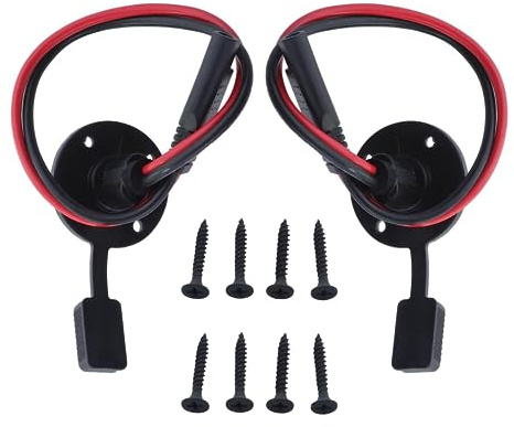 Haishine Steckverbinder, seitlicher Anschluss, SAE, Solarpanel mit Schnellverbindung, wasserdicht, SAE-Kabel, 12 AWG für Solar-Ladegerät