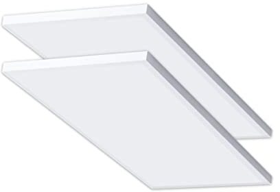 CLAR Plafon LED Techo, Plafones Para Techo LED, Panel LED 60x30, Fluorescente Cocina, Candeeiro Teto Cozinha, Candeeiro De Teto, Lampara Cocina (Pack 2)