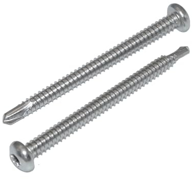 Bohrschrauben 4,8X32 60 Stück Linsenkopfschraube TX - Form M Edelstahl A2 / V2A, Blechschrauben selbstschneidend DIN 7504 / ISO 15480 - rostfrei
