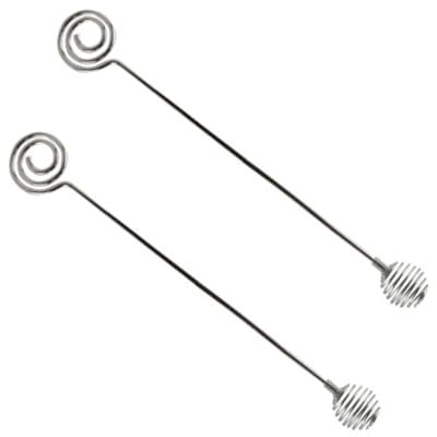 Beaupretty 2 Pezzi Miscelatore in Acciaio Inossidabile Lungo Agitatore Antiruggine per Design a Spirale per Mescolare Prodotti per Chioma