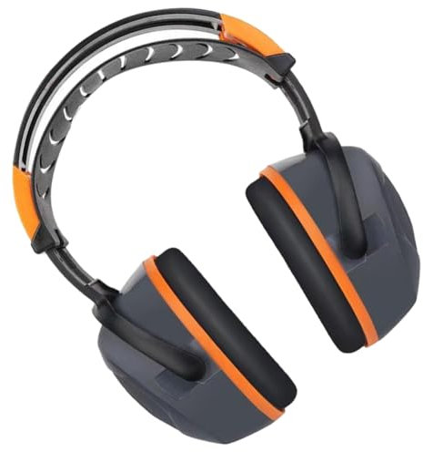 DOITOOL Casque Antibruit Confortable Protection Auditive Pour Chantier Usine Bricolage Avec Oreillettes Rembourrées Et Rotatives 20X15X6Cm