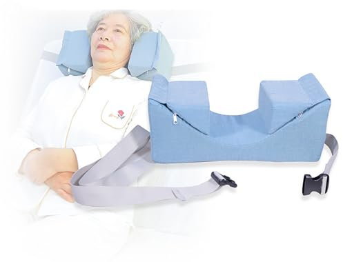STMKB Antilaterale Kopfstütze, Gebogenes Schwammkissen Für Rollstuhlpflegebett Für Behinderte Patienten, Verstellbar Und Abnehmbar, Bettbreitenbereich: Innerhalb Von 90 cm