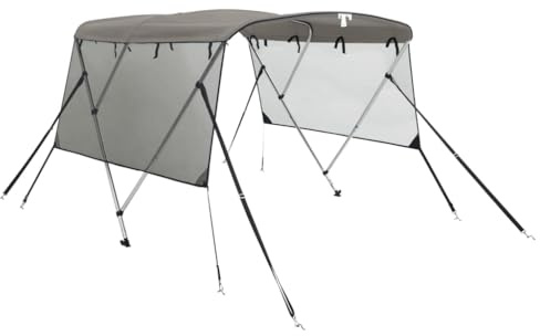 vidaXL Toldo Bimini 3 Arcos con Paredes Laterales de Malla