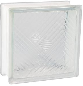 Basic Glasbaustein Bali klar, 19x19x8 cm - 6 Stück